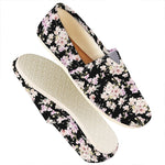 Watercolor Orchid Flower Pattern Print Casual Shoes