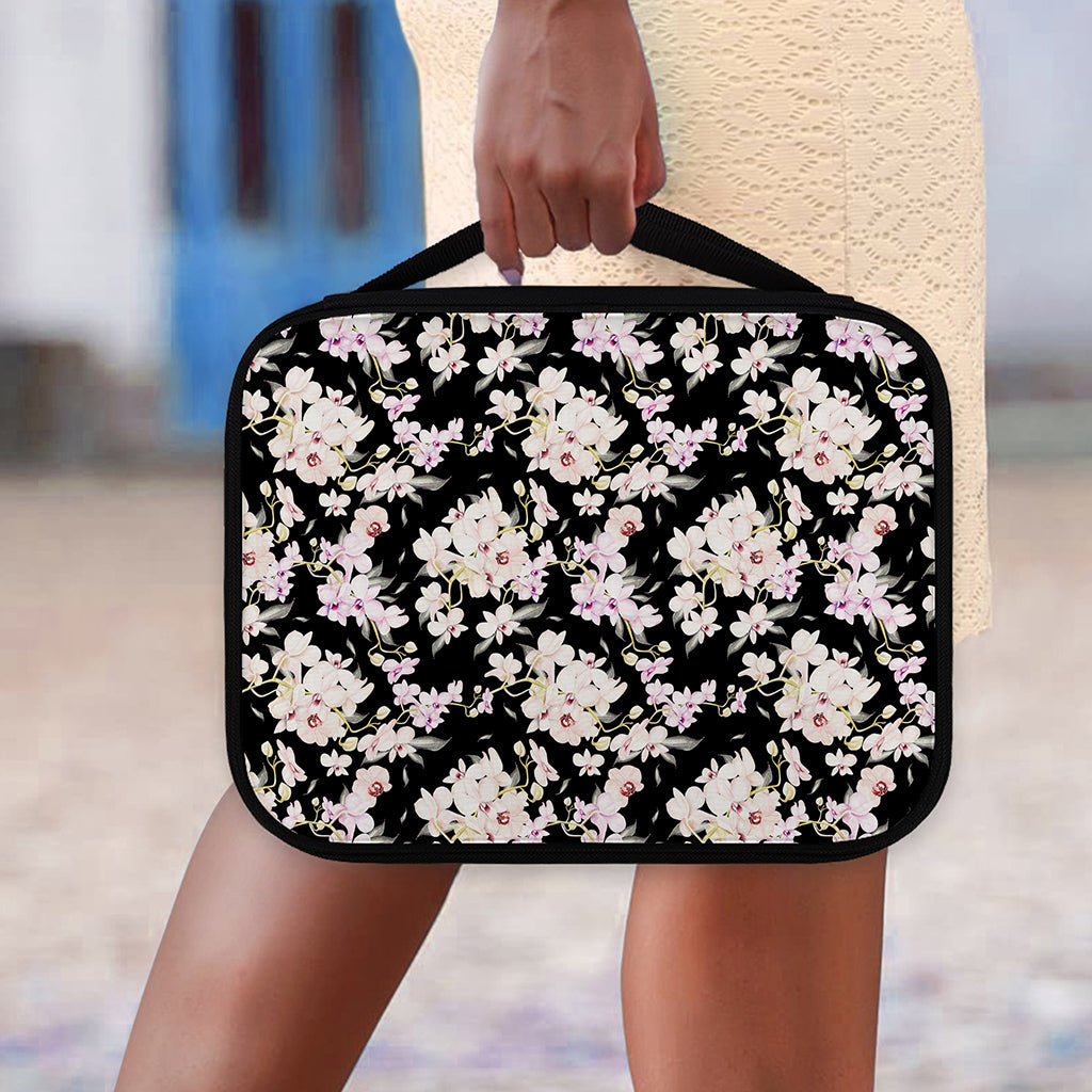 Watercolor Orchid Flower Pattern Print Classic Bible Case