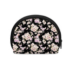 Watercolor Orchid Flower Pattern Print Coin Purse