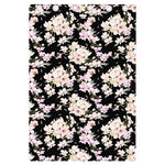 Watercolor Orchid Flower Pattern Print Curtain