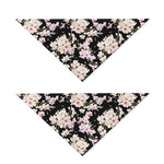 Watercolor Orchid Flower Pattern Print Dog Bandana