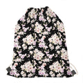Watercolor Orchid Flower Pattern Print Drawstring Bag