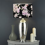 Watercolor Orchid Flower Pattern Print Drum Lamp Shade