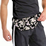 Watercolor Orchid Flower Pattern Print Fanny Pack