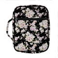 Watercolor Orchid Flower Pattern Print Front Pocket Bible Bag
