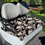 Watercolor Orchid Flower Pattern Print Golf Cart Seat Cover