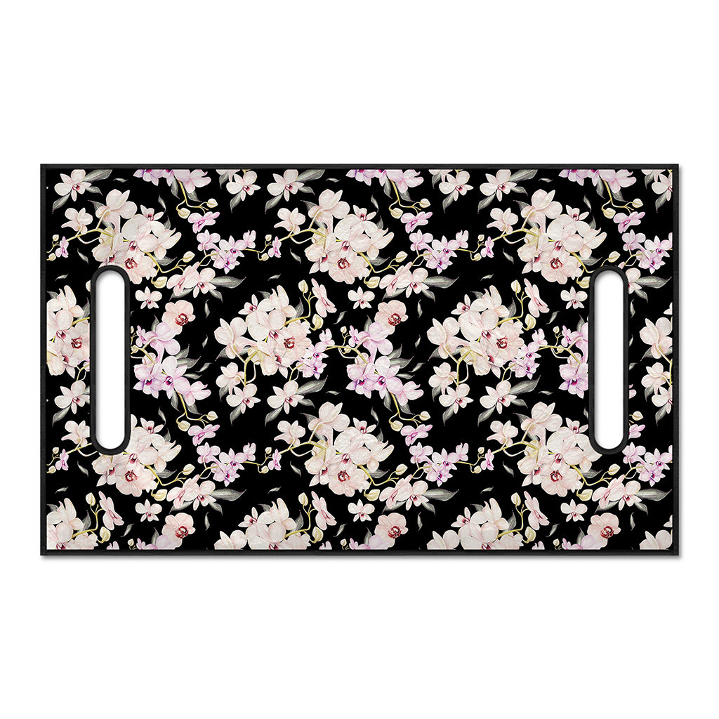 Watercolor Orchid Flower Pattern Print Golf Cart Seat Cover