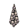 Watercolor Orchid Flower Pattern Print Hand Towel