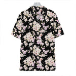 Watercolor Orchid Flower Pattern Print Hawaiian Shirt