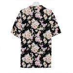 Watercolor Orchid Flower Pattern Print Hawaiian Shirt