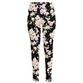 Watercolor Orchid Flower Pattern Print High-Waisted Pocket Leggings