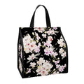 Watercolor Orchid Flower Pattern Print Insulated Lunch Tote