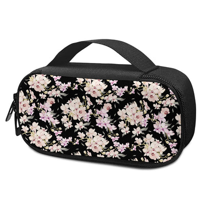 Watercolor Orchid Flower Pattern Print Insulin Cooler Travel Case