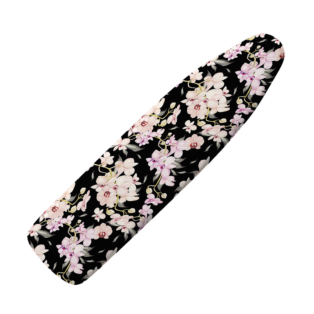 Watercolor Orchid Flower Pattern Print Ironing Board Cover
