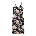 Watercolor Orchid Flower Pattern Print Jersey Midi Cami Dress