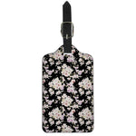 Watercolor Orchid Flower Pattern Print Luggage Tag