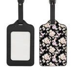 Watercolor Orchid Flower Pattern Print Luggage Tag