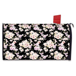 Watercolor Orchid Flower Pattern Print Mailbox Cover