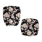 Watercolor Orchid Flower Pattern Print Office Chair Cover