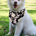 Watercolor Orchid Flower Pattern Print Over The Collar Dog Bandana