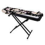 Watercolor Orchid Flower Pattern Print Piano Keyboard Cover
