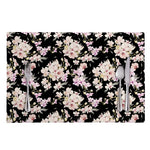 Watercolor Orchid Flower Pattern Print Placemat