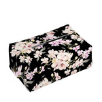 Watercolor Orchid Flower Pattern Print Rectangle Tissue Box Cover