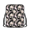 Watercolor Orchid Flower Pattern Print Rectangular Crossbody Bag