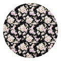 Watercolor Orchid Flower Pattern Print Round Blanket
