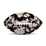 Watercolor Orchid Flower Pattern Print Rugby Ball