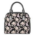 Watercolor Orchid Flower Pattern Print Shoulder Handbag