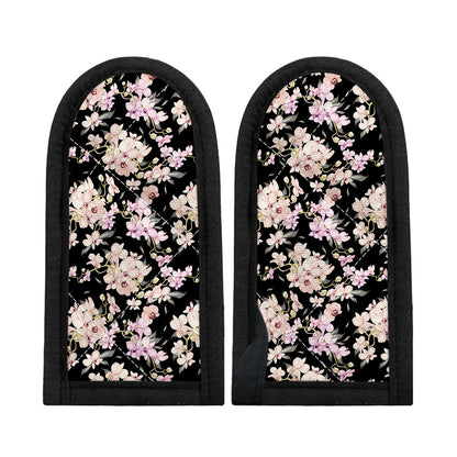 Watercolor Orchid Flower Pattern Print Skillet Handle Cover