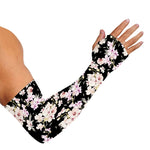 Watercolor Orchid Flower Pattern Print Sun Protection Arm Sleeves