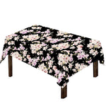 Watercolor Orchid Flower Pattern Print Tablecloth