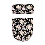 Watercolor Orchid Flower Pattern Print Toilet Lid And Tank Cover Set