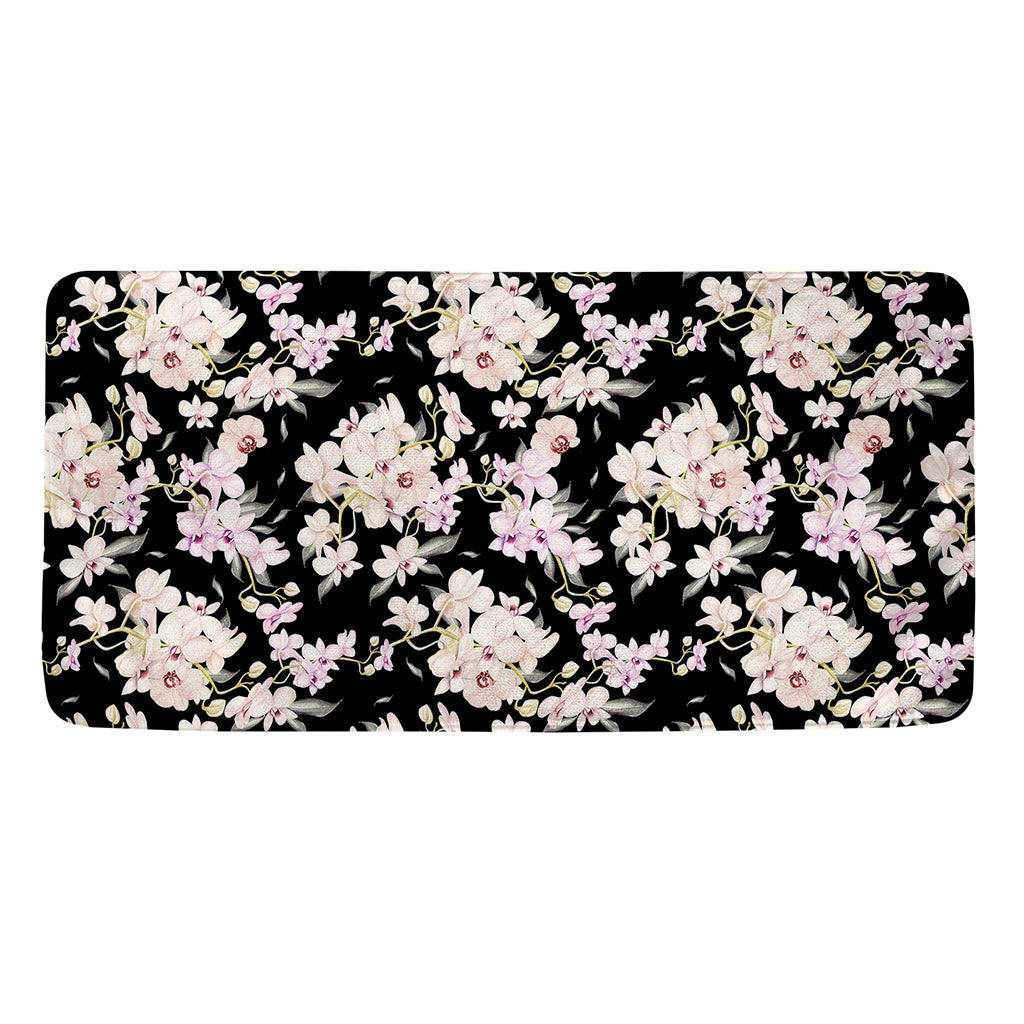 Watercolor Orchid Flower Pattern Print Towel