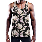 Watercolor Orchid Flower Pattern Print Training Tank Top