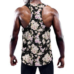 Watercolor Orchid Flower Pattern Print Training Tank Top