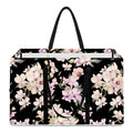 Watercolor Orchid Flower Pattern Print Utility Tote Bag