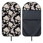 Watercolor Orchid Flower Pattern Print Waterproof Car Seat Cover