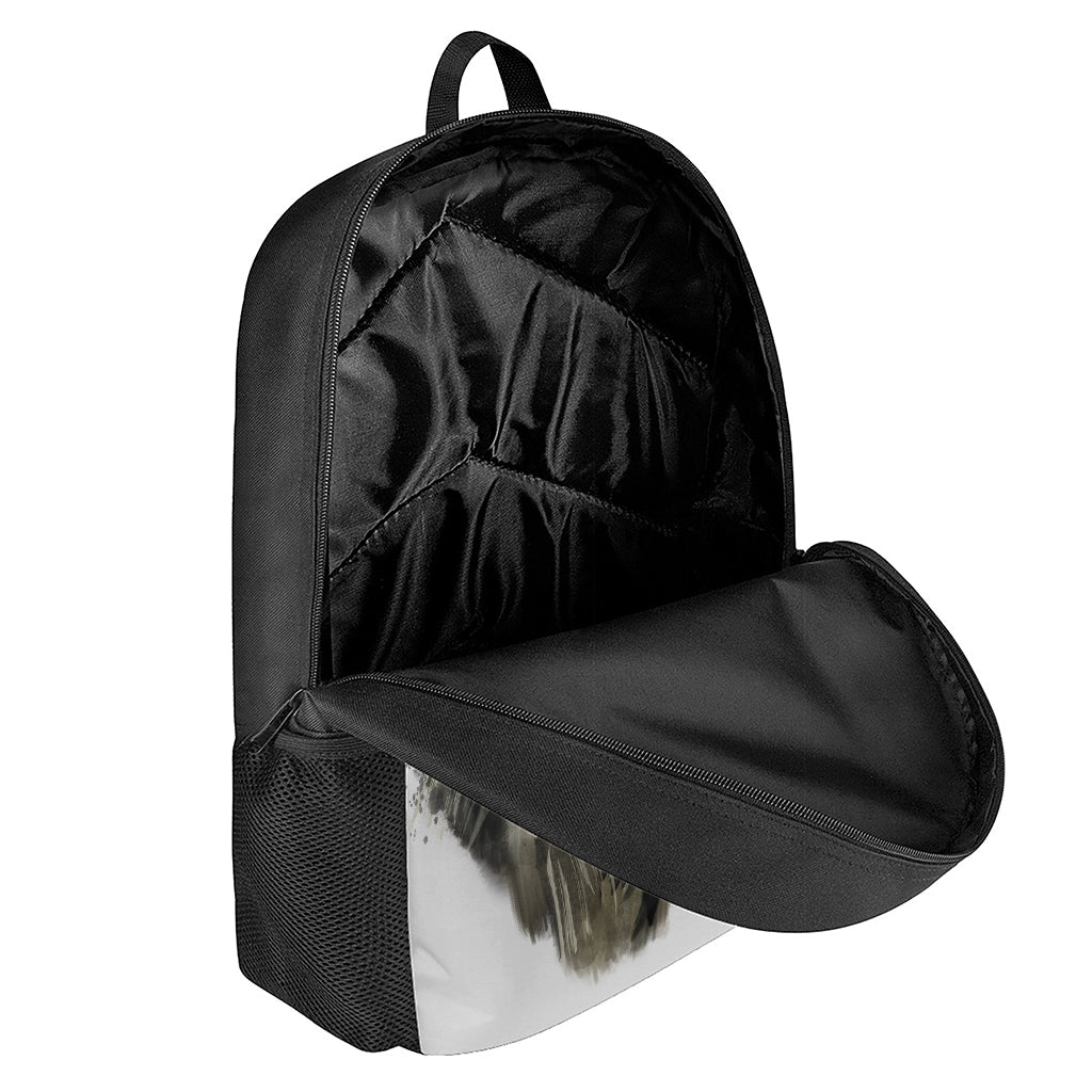 Watercolor Painting Wolf Print 17 Inch Backpack