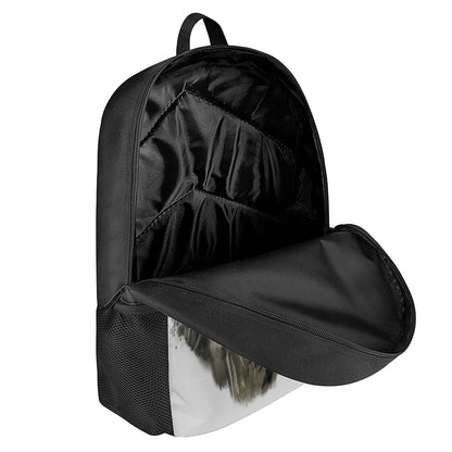 Watercolor Painting Wolf Print 17 Inch Backpack