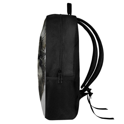 Watercolor Painting Wolf Print 17 Inch Backpack