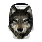 Watercolor Painting Wolf Print Baby Seat Cover