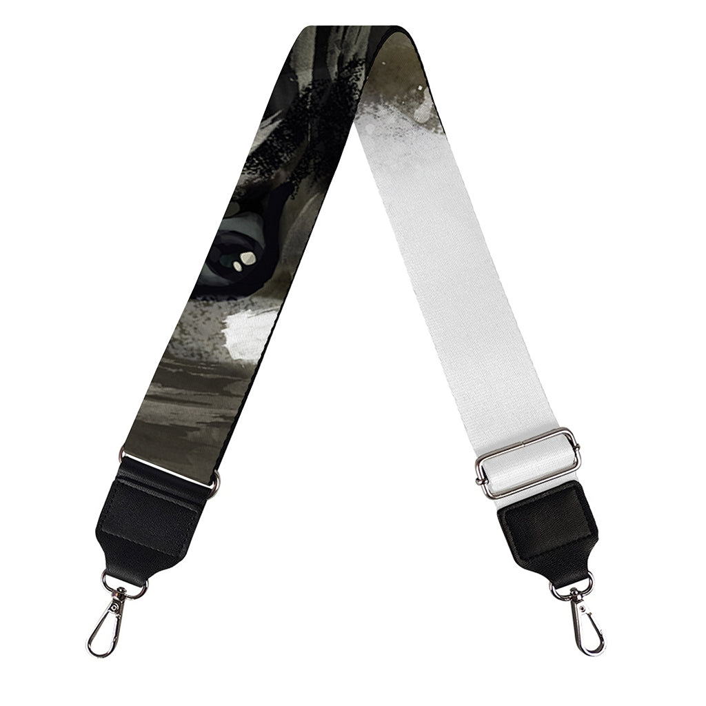 Watercolor Painting Wolf Print Bag Strap