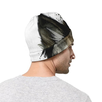 Watercolor Painting Wolf Print Beanie