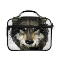 Watercolor Painting Wolf Print Briefcase Bible Bag