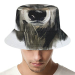 Watercolor Painting Wolf Print Bucket Hat