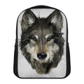 Watercolor Painting Wolf Print Casual Backpack