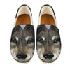 Watercolor Painting Wolf Print Casual Shoes
